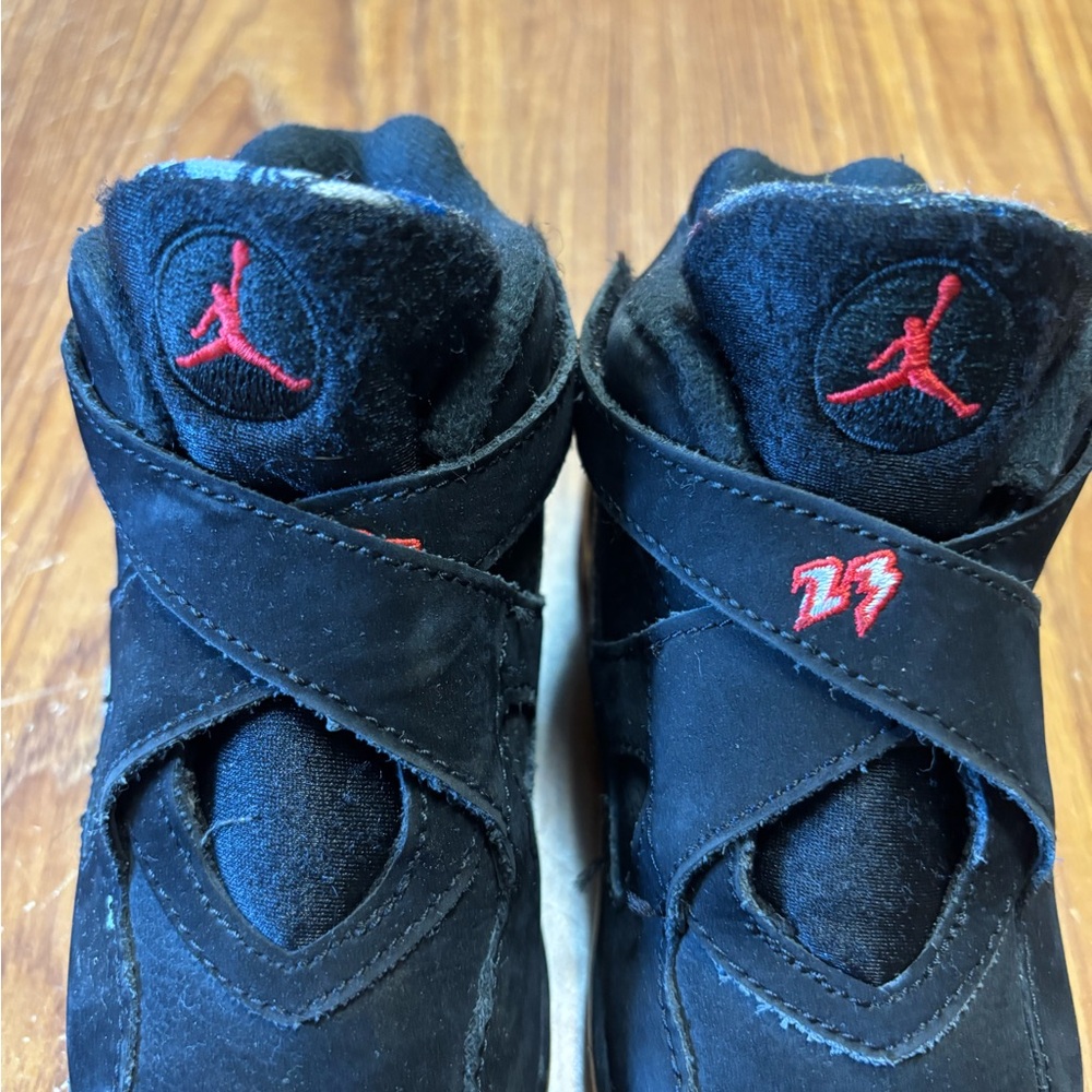 Nike Kids Black and Red Jordan Sneakers
